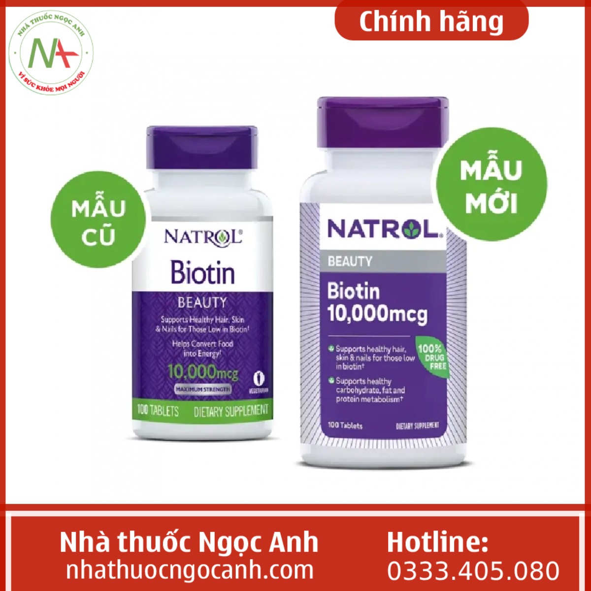 Natrol Beauty Biotin 10,000mcg