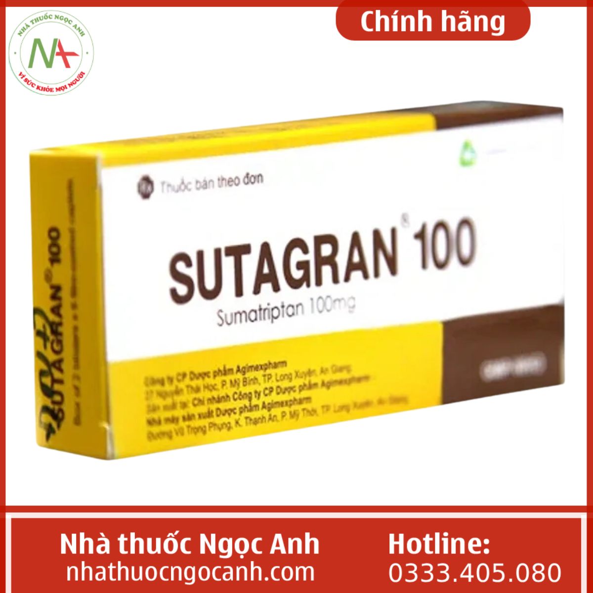 Sutagran 100 trị đau nửa đầu