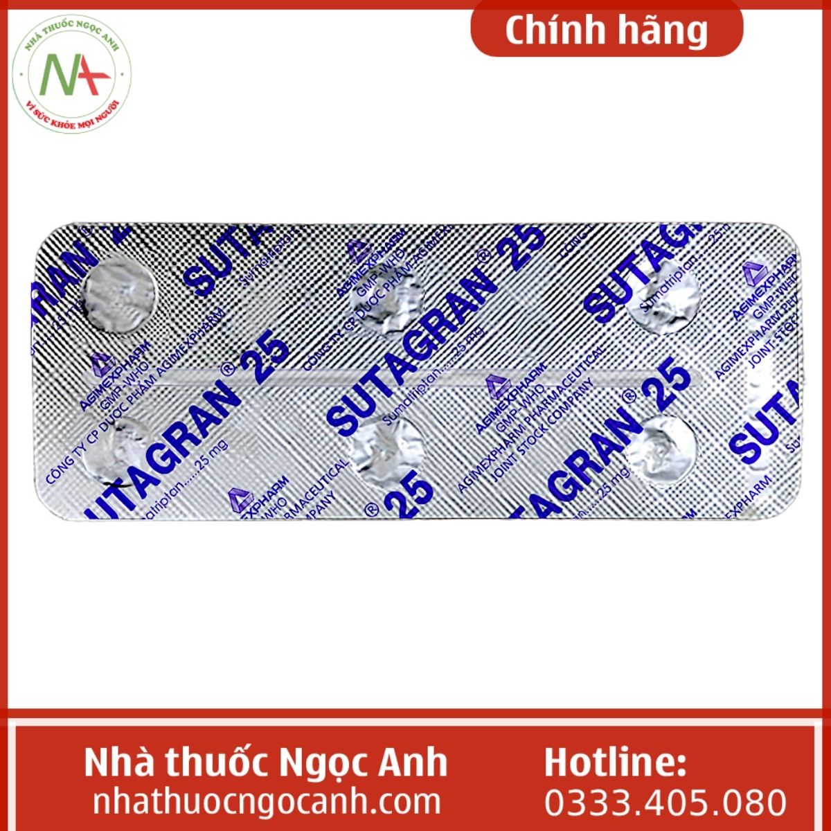 Sutagran 25 trị đau nửa đầu