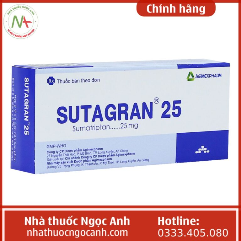 Sutagran 25 trị đau nửa đầu