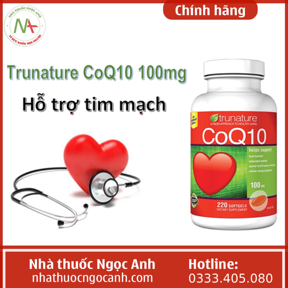 Trunature CoQ10 hỗ trợ tim mạch