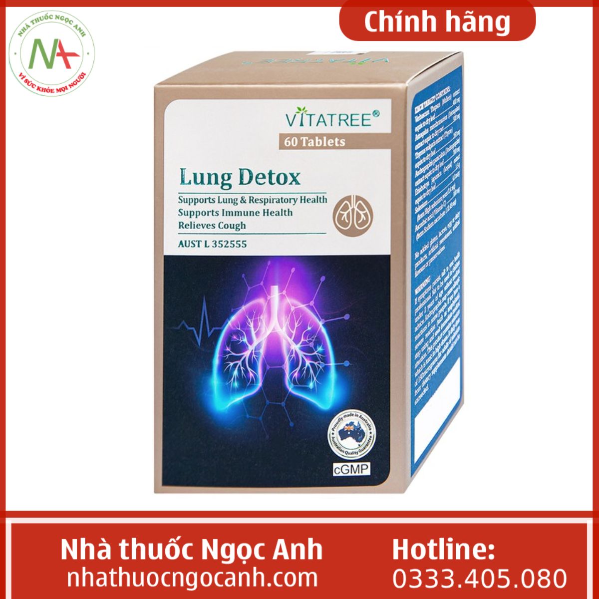 Vitatree Lung Detox thải độc phổi