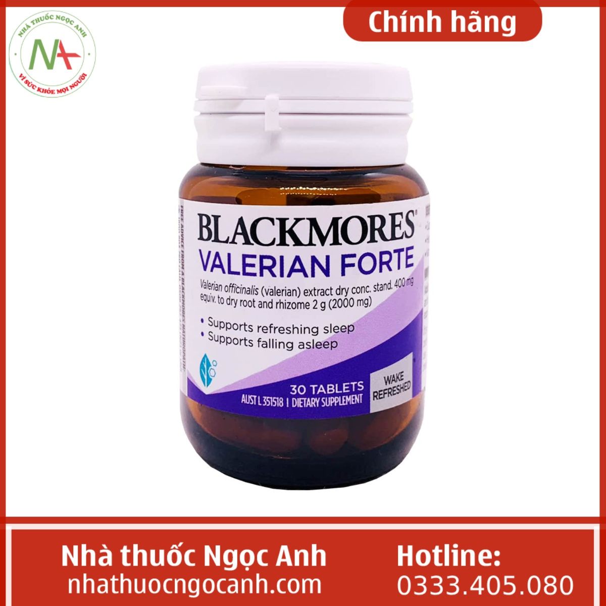 Thuốc Blackmores Valerian Forte review giá bao nhiêu mua ở đâu