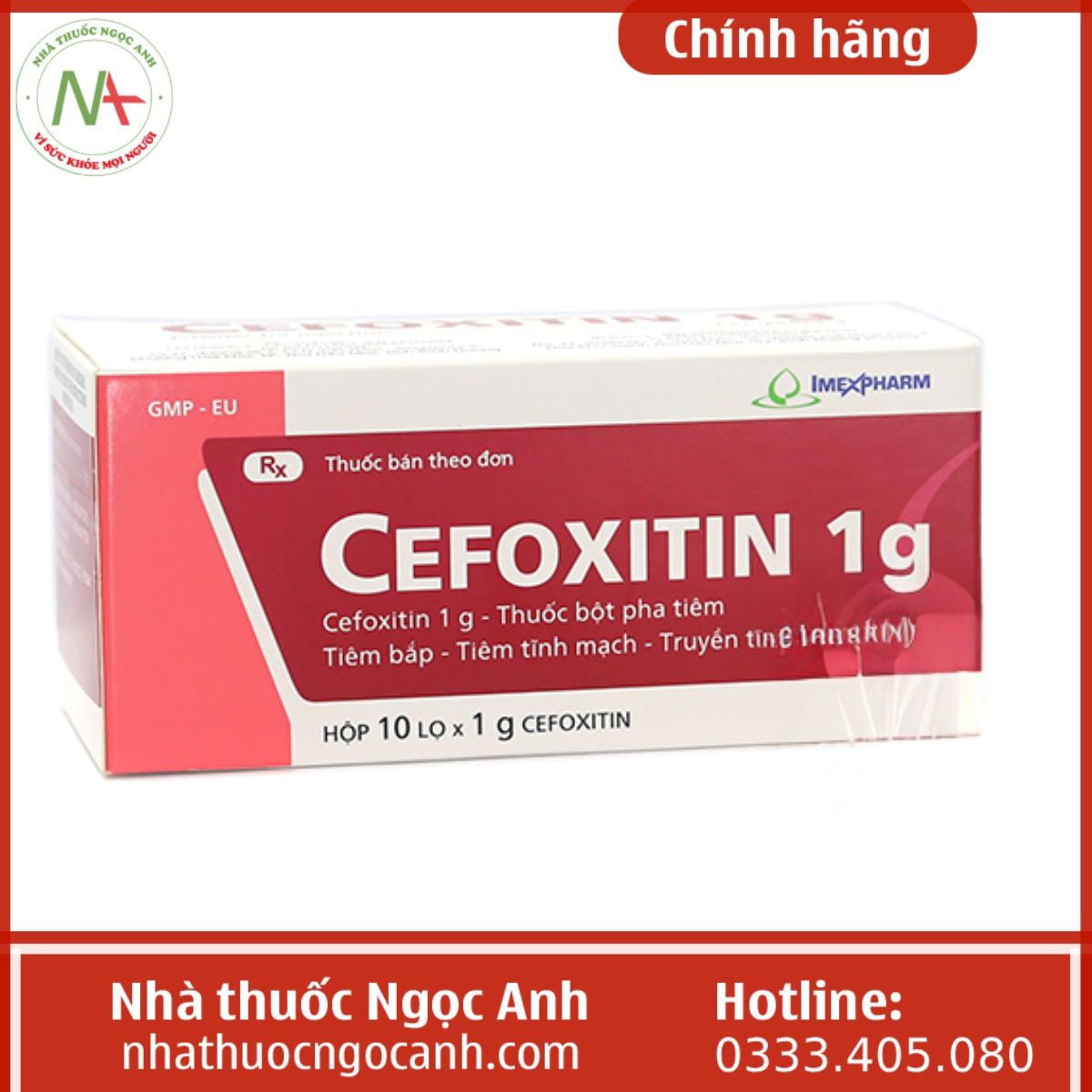 Cefoxitin 1g Imexpharm