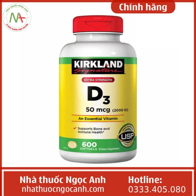 Kirkland D3 50mcg (2000IU) có công dụng gì?