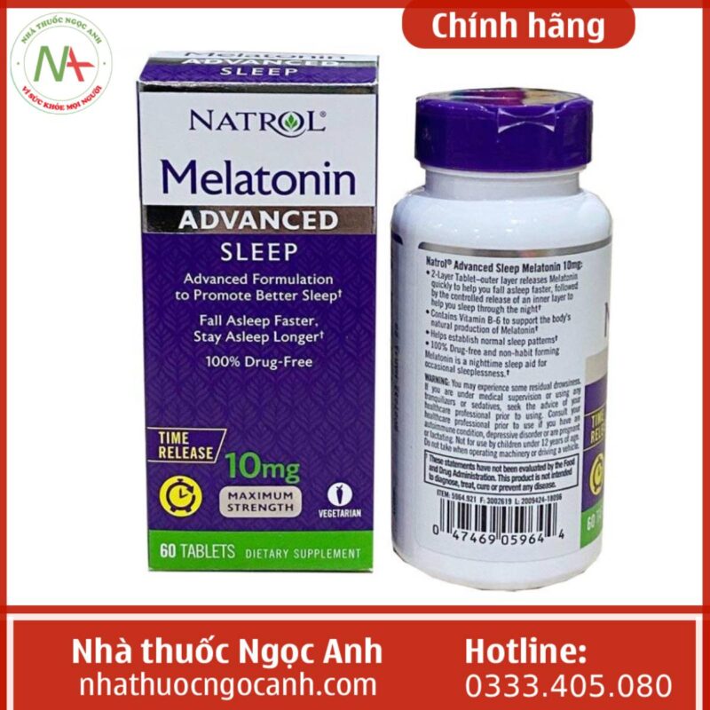 Thuốc Natrol Melatonin Sleep 10mg giá bao nhiêu? Mua ở đâu