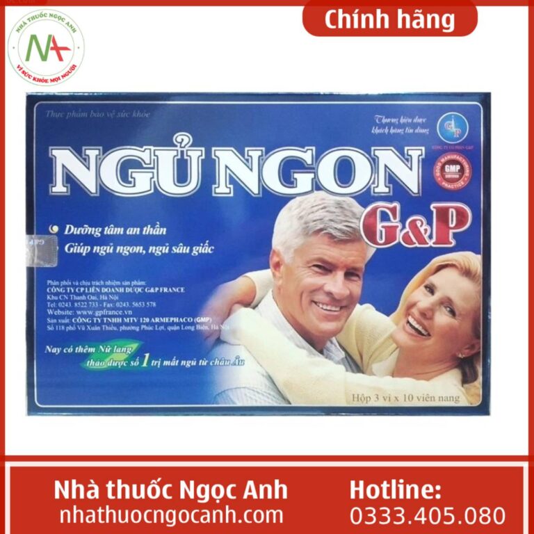 Ngủ ngon G&P hỗ trợ trị mất ngủ