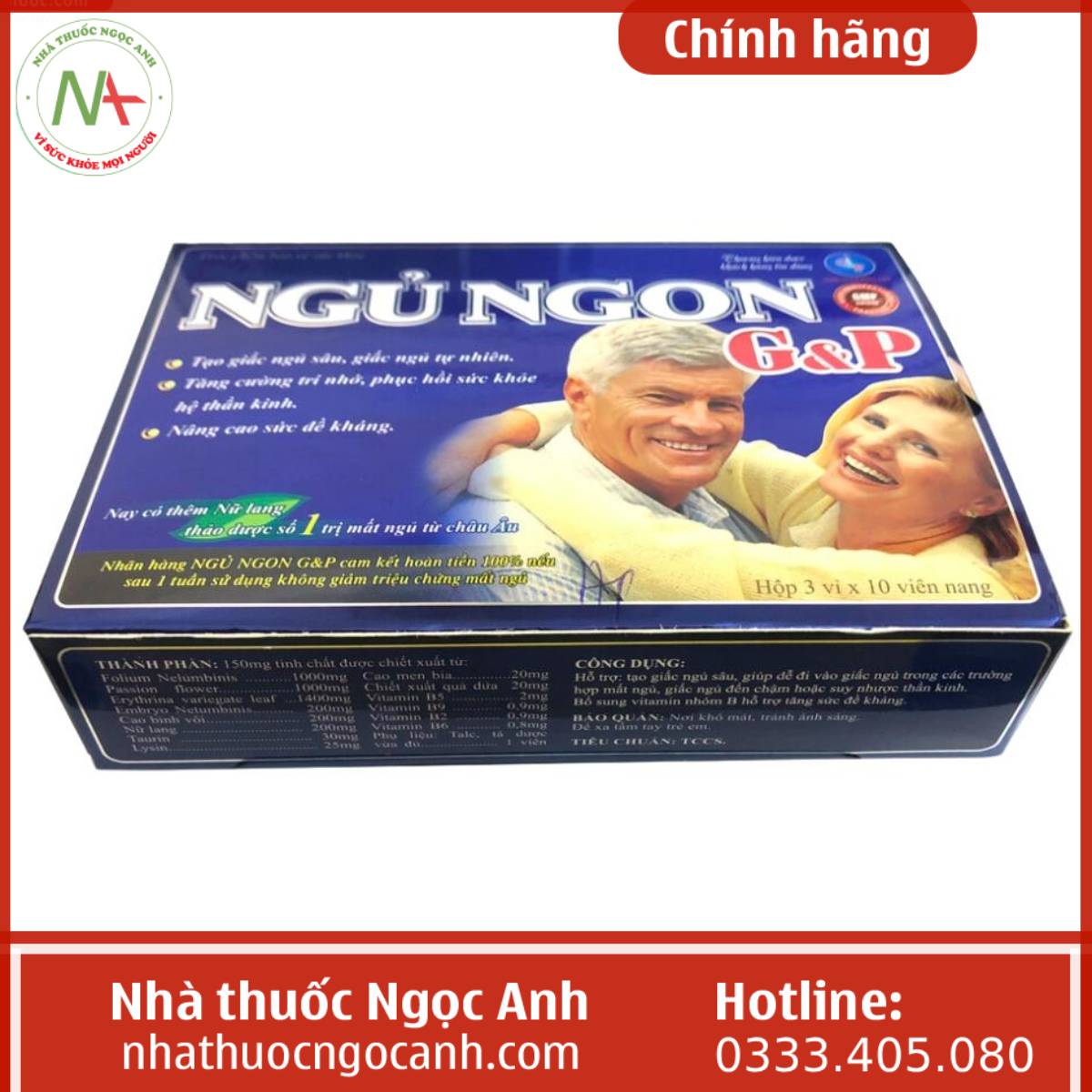 Ngủ ngon G&P hỗ trợ trị mất ngủ