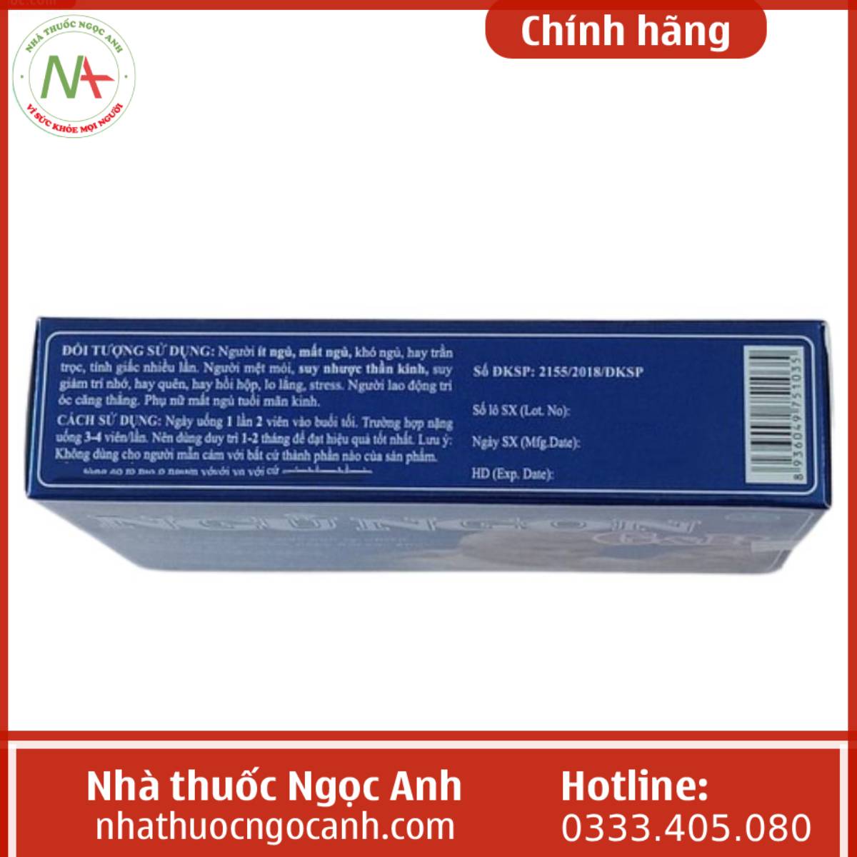 Ngủ ngon G&P hỗ trợ trị mất ngủ