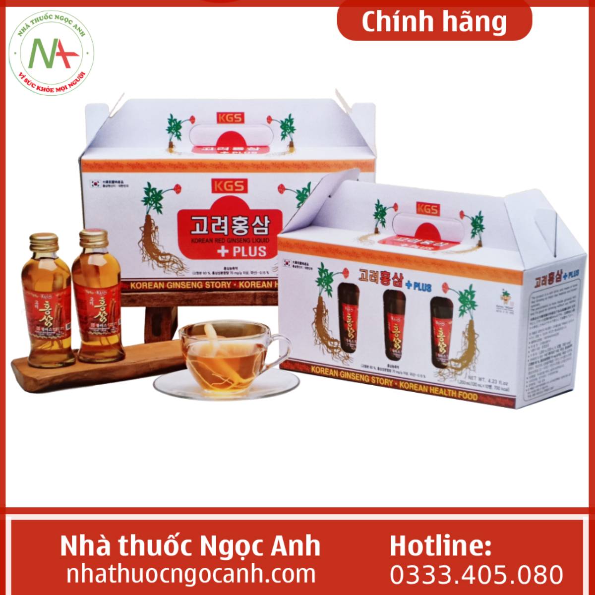 Nước hồng sâm có củ KGS