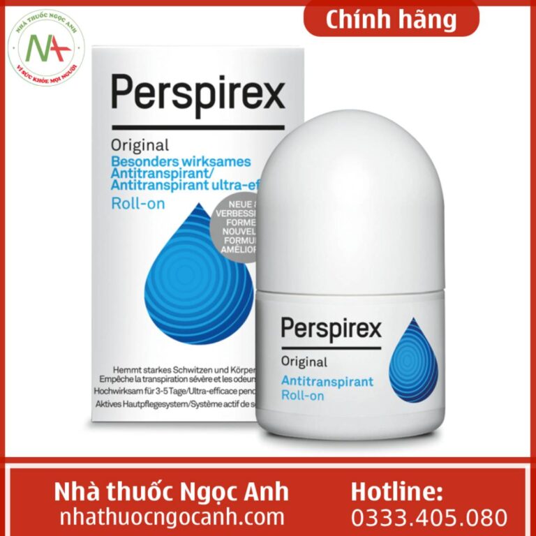 Lăn khử mùi Perspirex Original Antiperspirant Roll-On 20ml