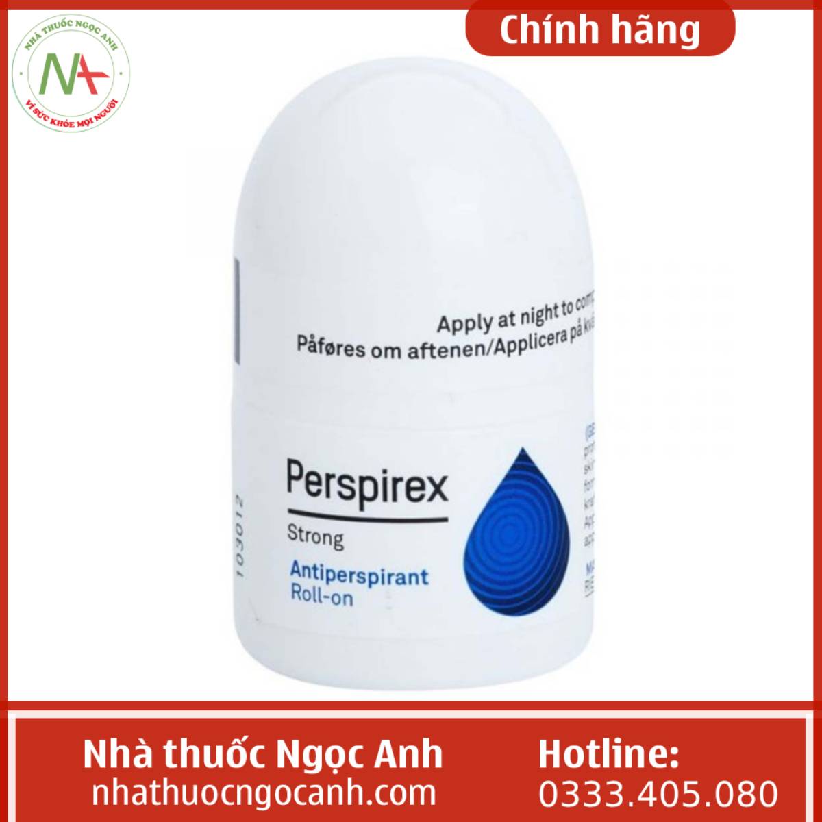 Lăn khử mùi Perspirex Original Antiperspirant Roll-On 20ml