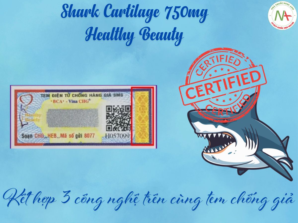 Shark Cartilage 750mg Healthy Beauty