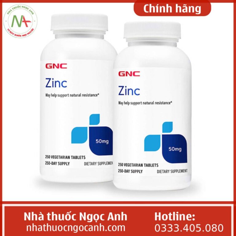 Viên uống Zinc 50mg GNC 250 viên