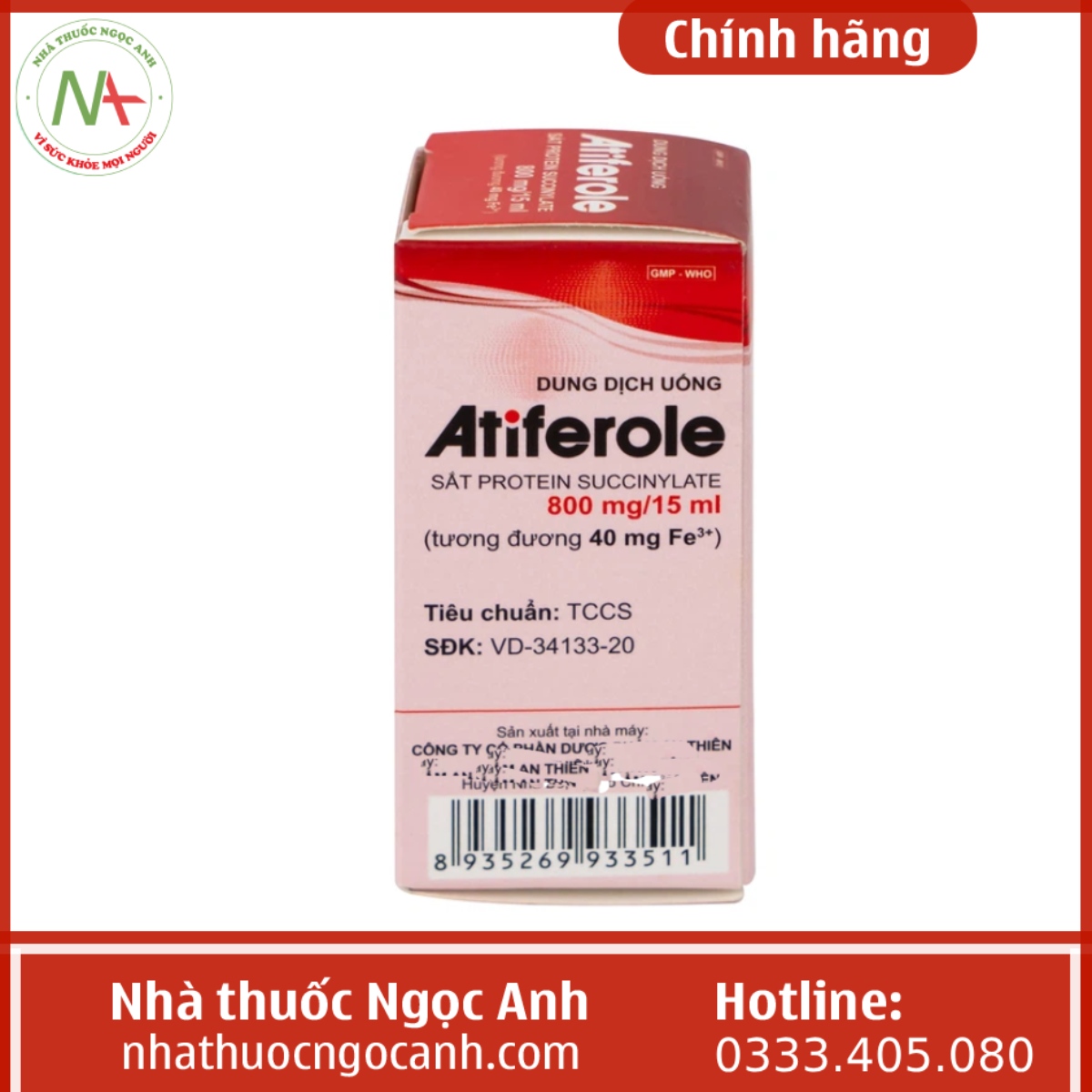 Atiferole 800mg/15ml