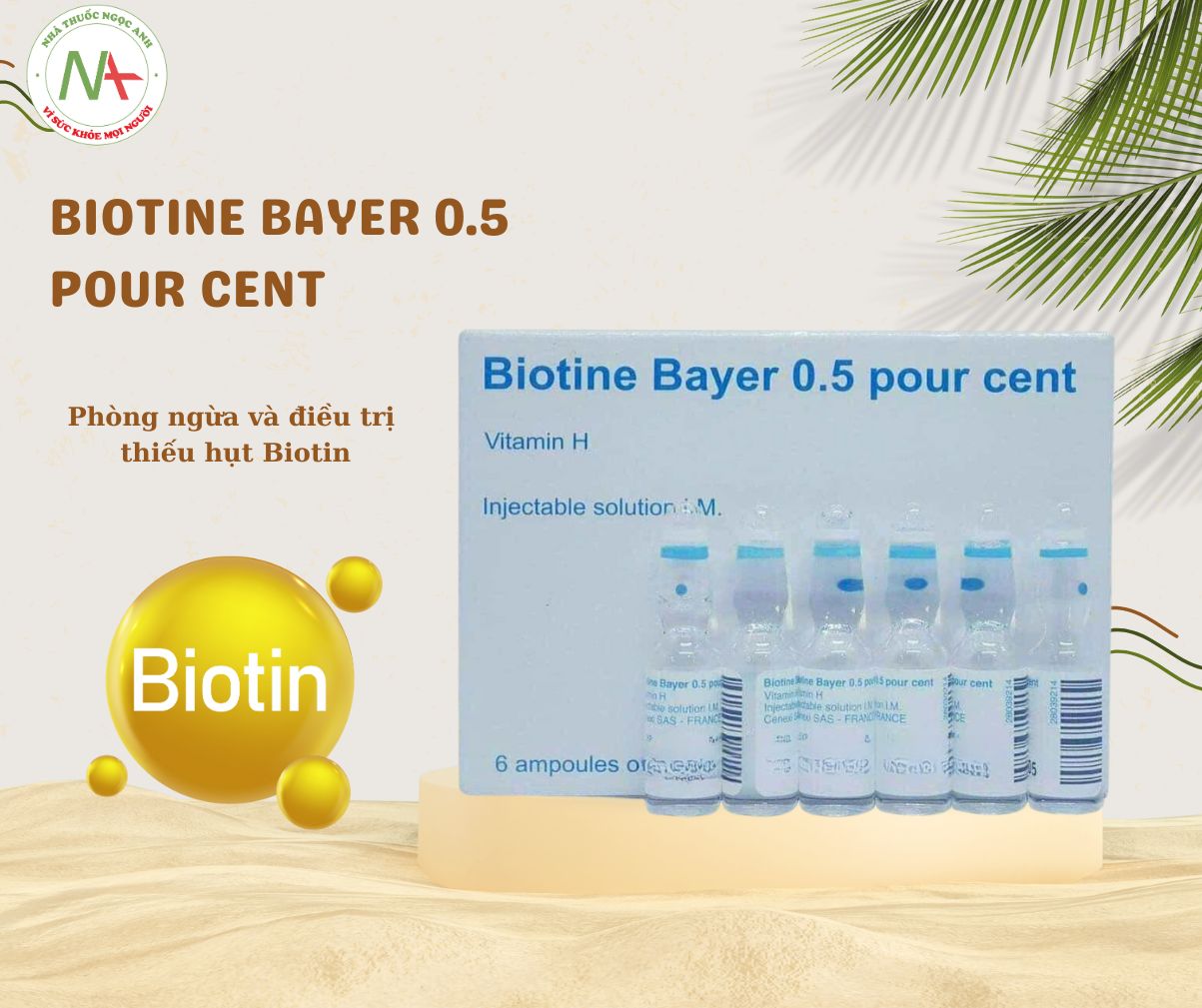 Biotine Bayer 0.5 pour cent