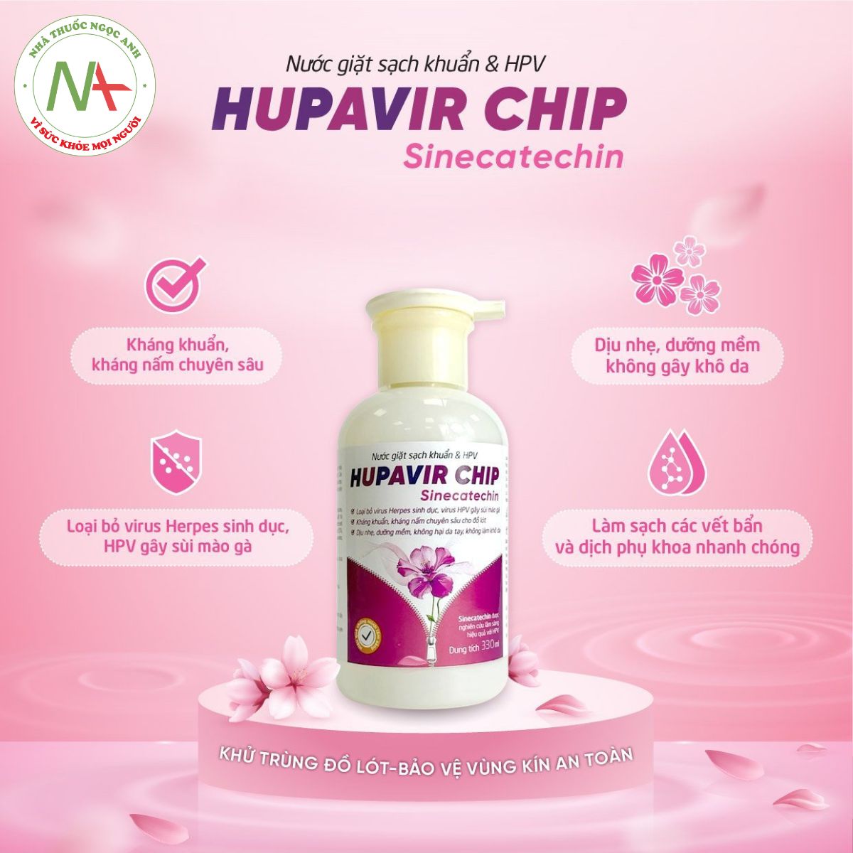 Hupavir Chip có công dụng gì?
