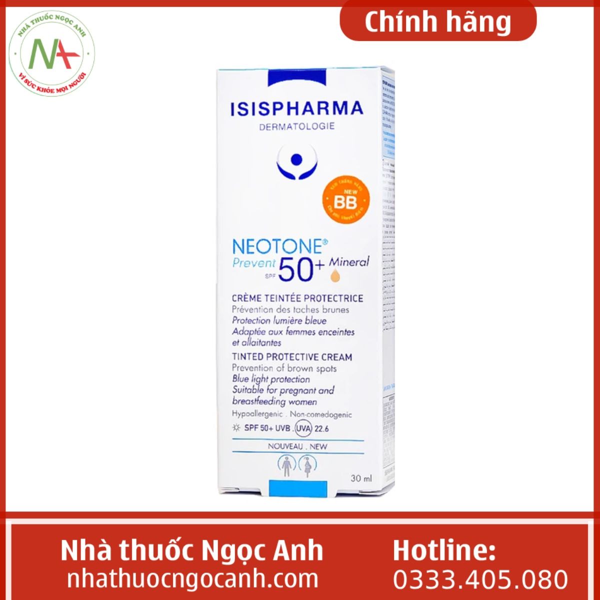 IsisPharma Neotone Prevent SPF50+ Mineral