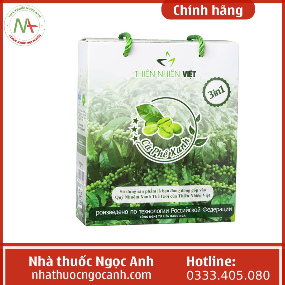 Cà Phê Xanh giảm cân Thiên Nhiên Việt