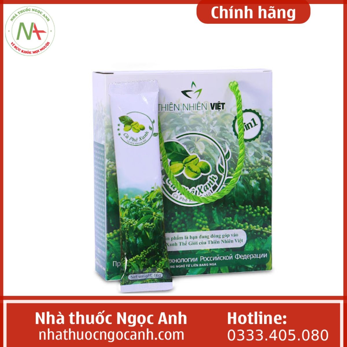 Cà Phê Xanh giảm cân Thiên Nhiên Việt