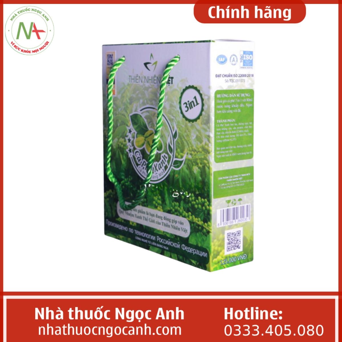 Cà Phê Xanh giảm cân Thiên Nhiên Việt