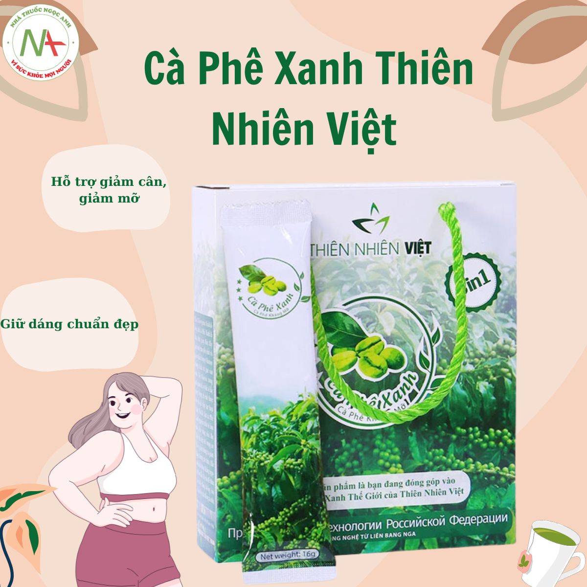 Cà Phê Xanh giảm cân Thiên Nhiên Việt 