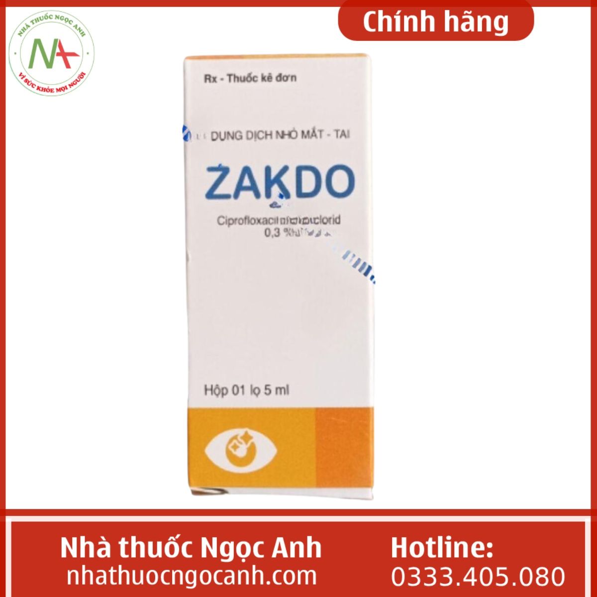 Dung dịch nhỏ mắt – tai Zakdo