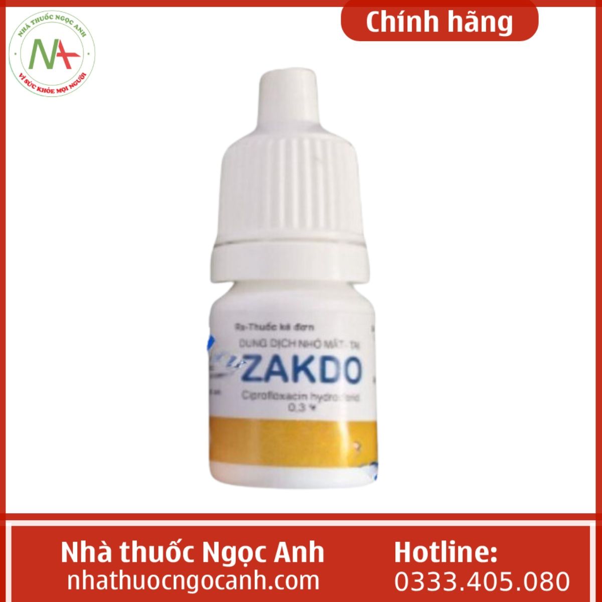 Dung dịch nhỏ mắt – tai Zakdo