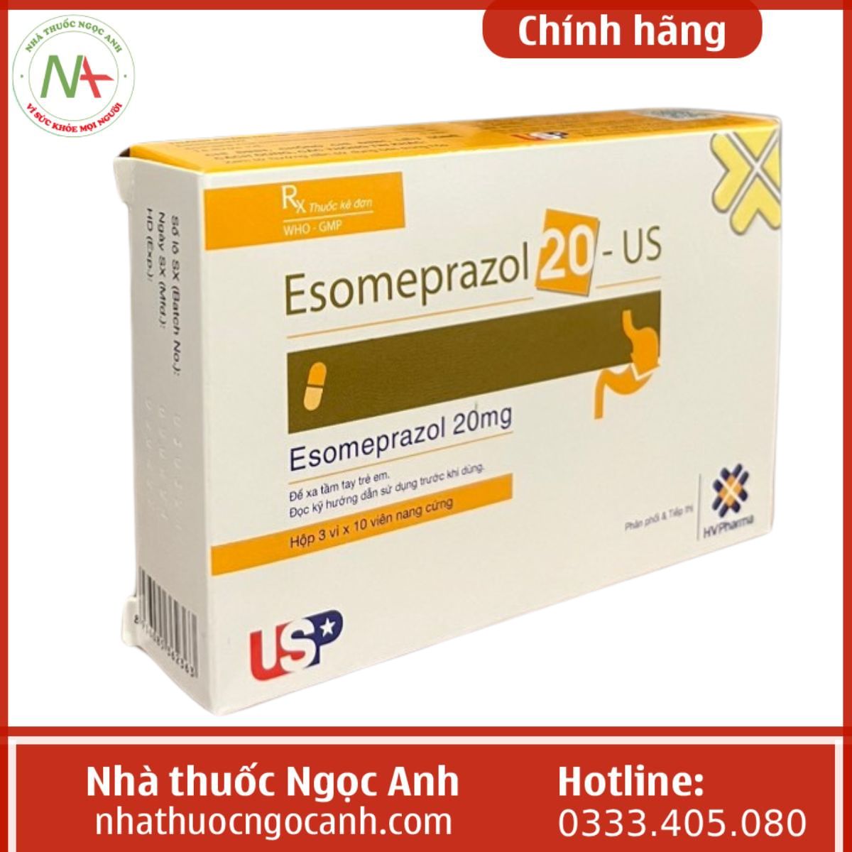 Esomeprazol 20-US