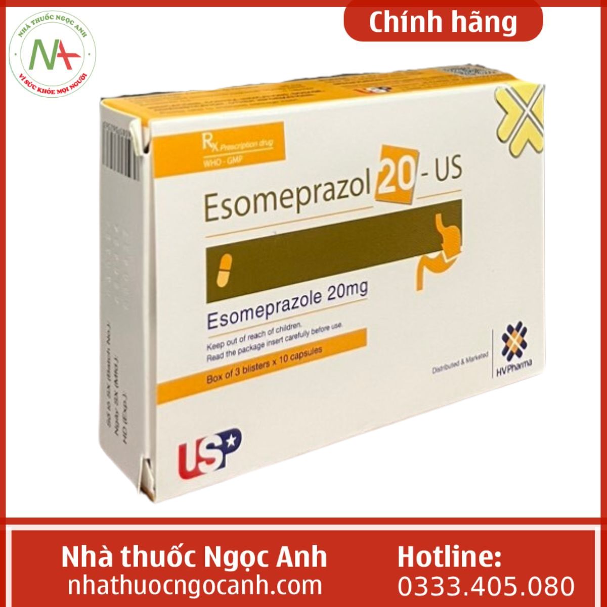 Esomeprazol 20-US