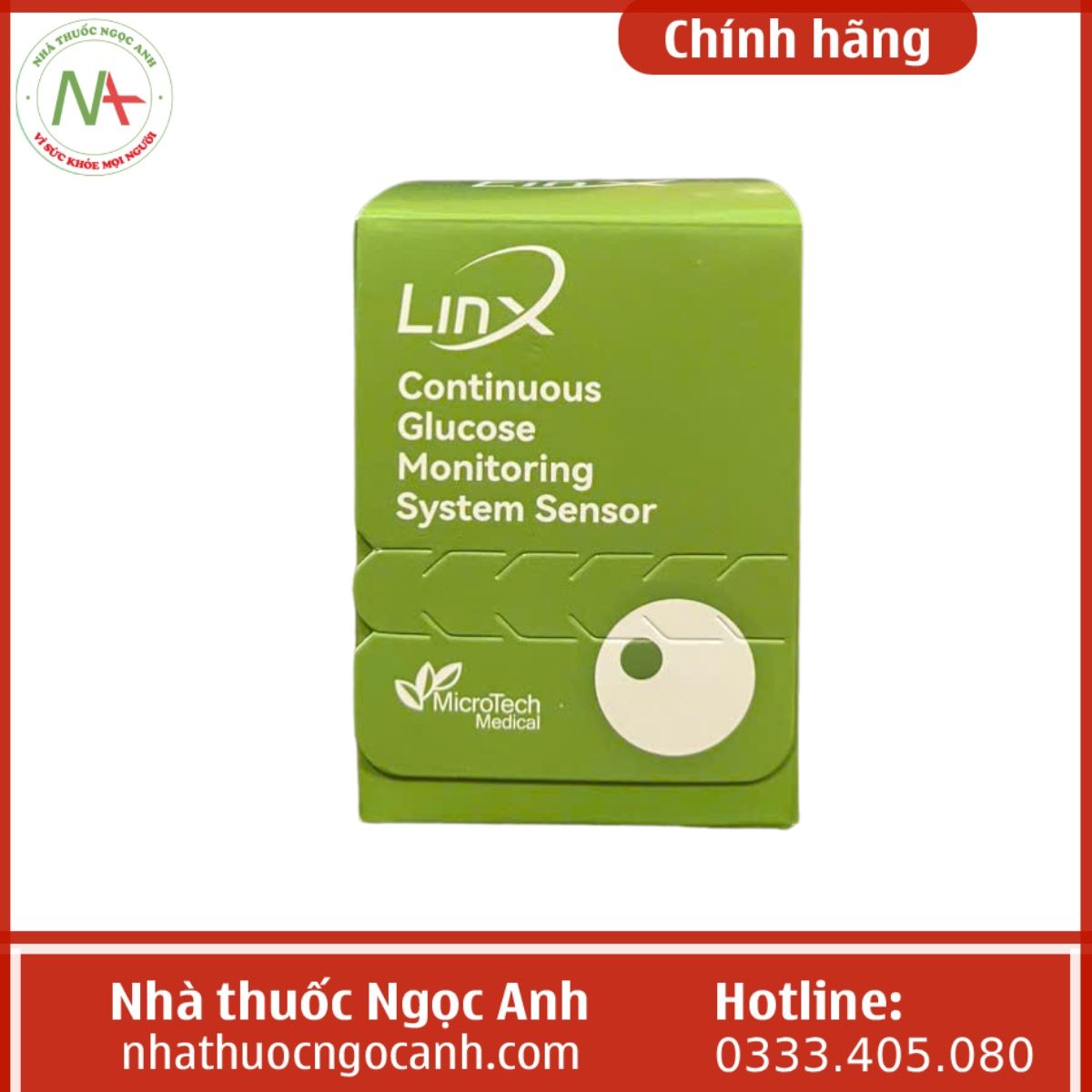 LinX Continuous Glucose Monitoring System Sensor