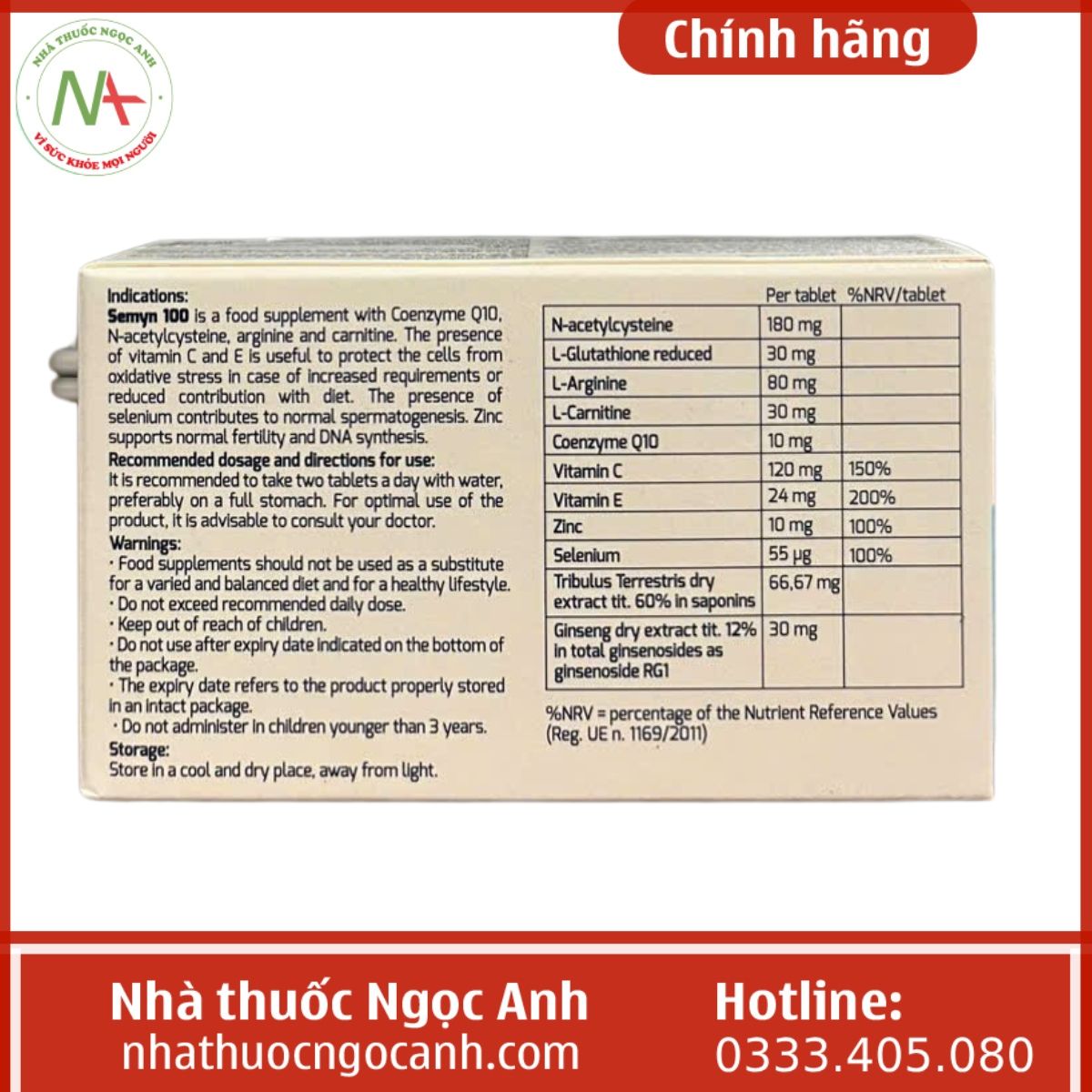 thuốc Semyn-100mg