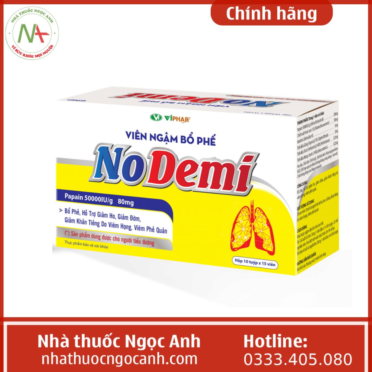 Viên Ngậm Bổ Phế Nodemi