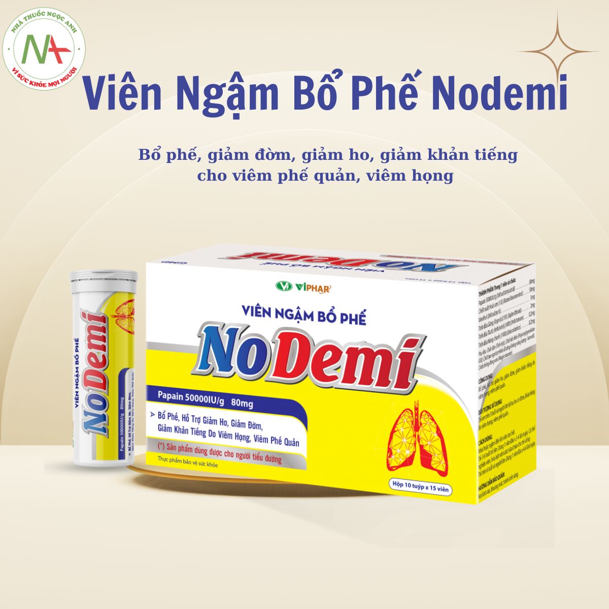 Viên Ngậm Bổ Phế Nodemi