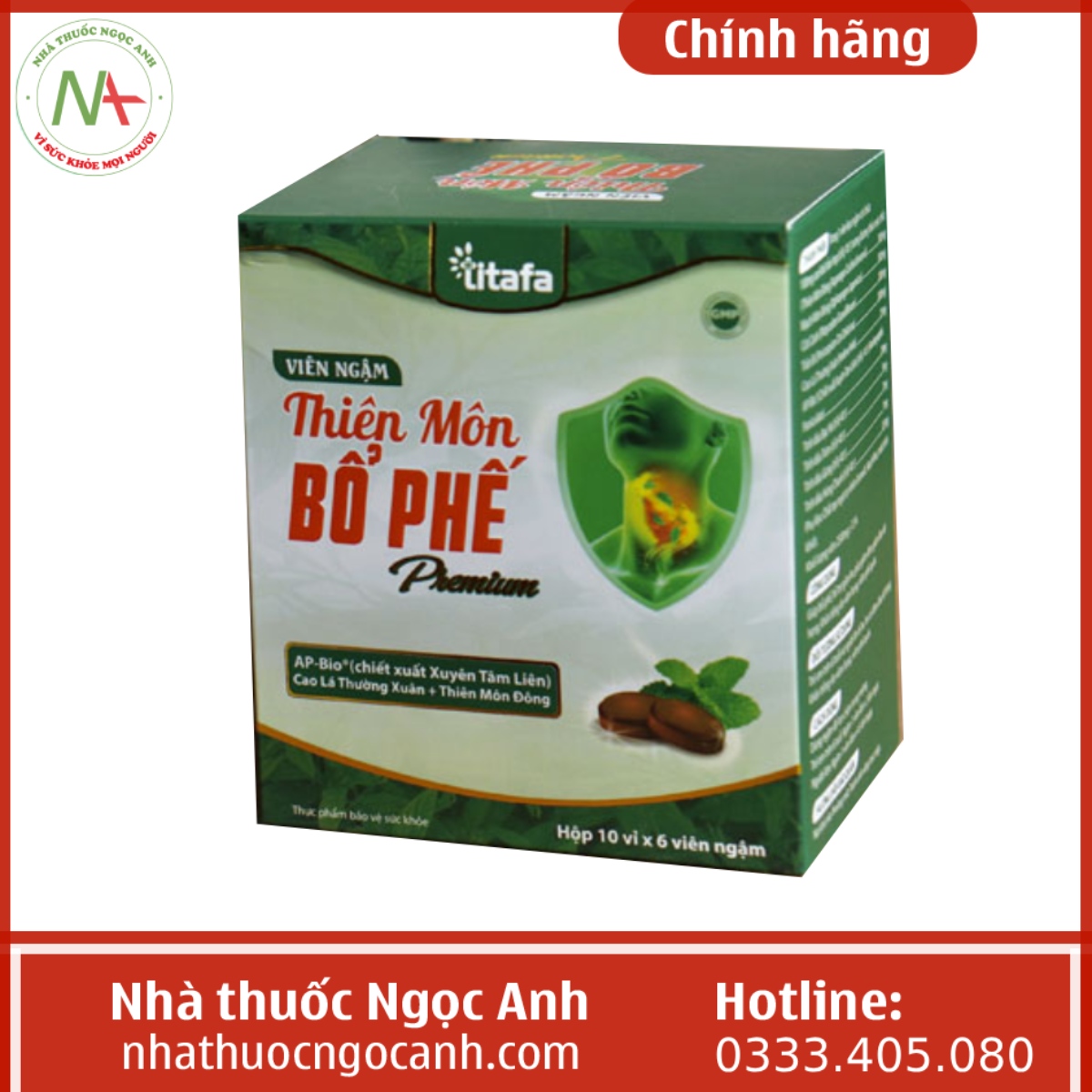 Viên ngậm Thiên Môn Bổ Phế Premium