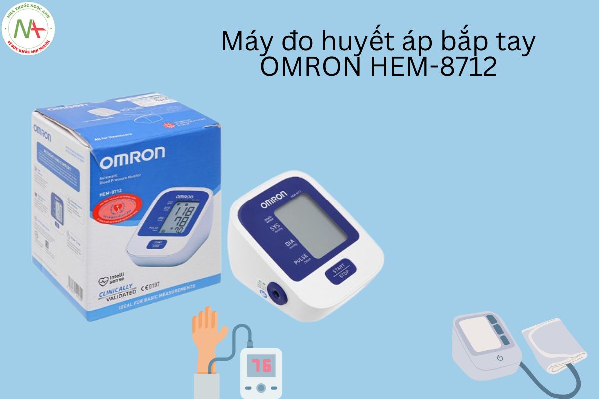 Máy đo huyết áp bắp tay OMRON HEM-8712