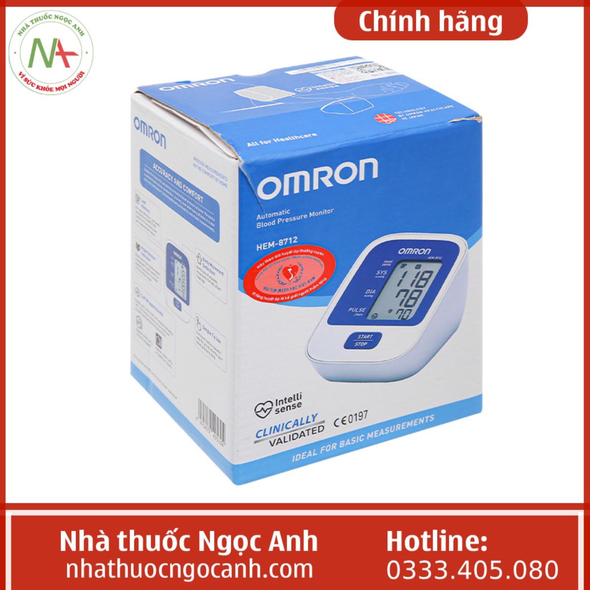 Máy đo huyết áp bắp tay OMRON HEM-8712