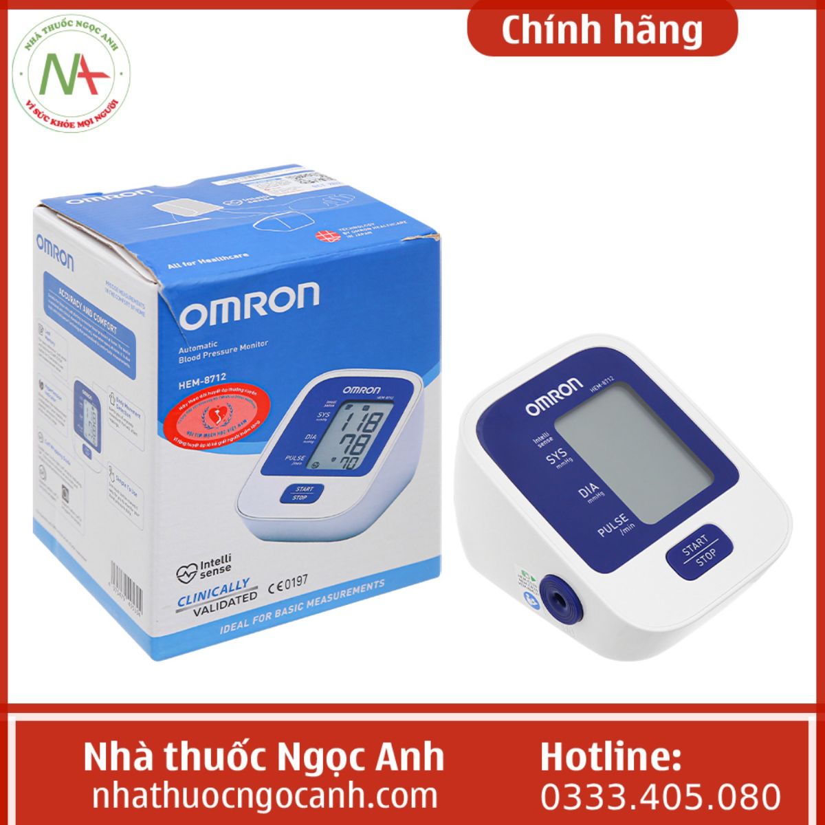 Máy đo huyết áp bắp tay OMRON HEM-8712