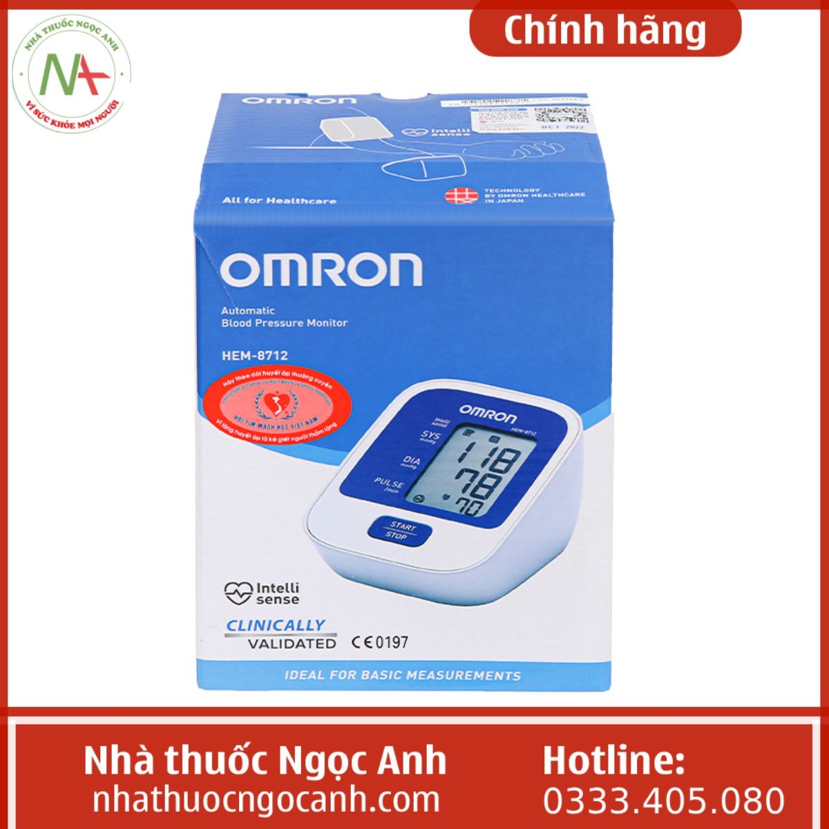 Máy đo huyết áp bắp tay OMRON HEM-8712