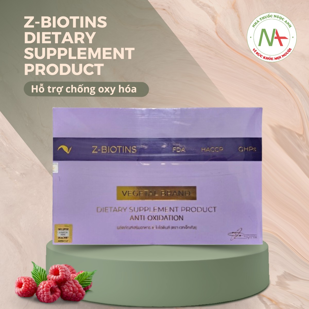 Z-Biotins Dietary Supplement Product hỗ trợ chống oxy hóa