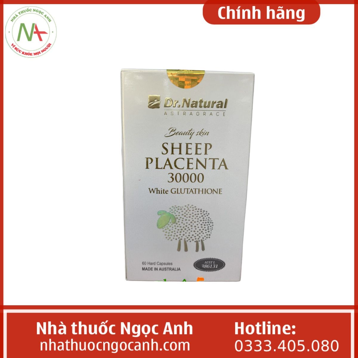 Beauty Skin Sheep Placenta 30000 White Glutathione