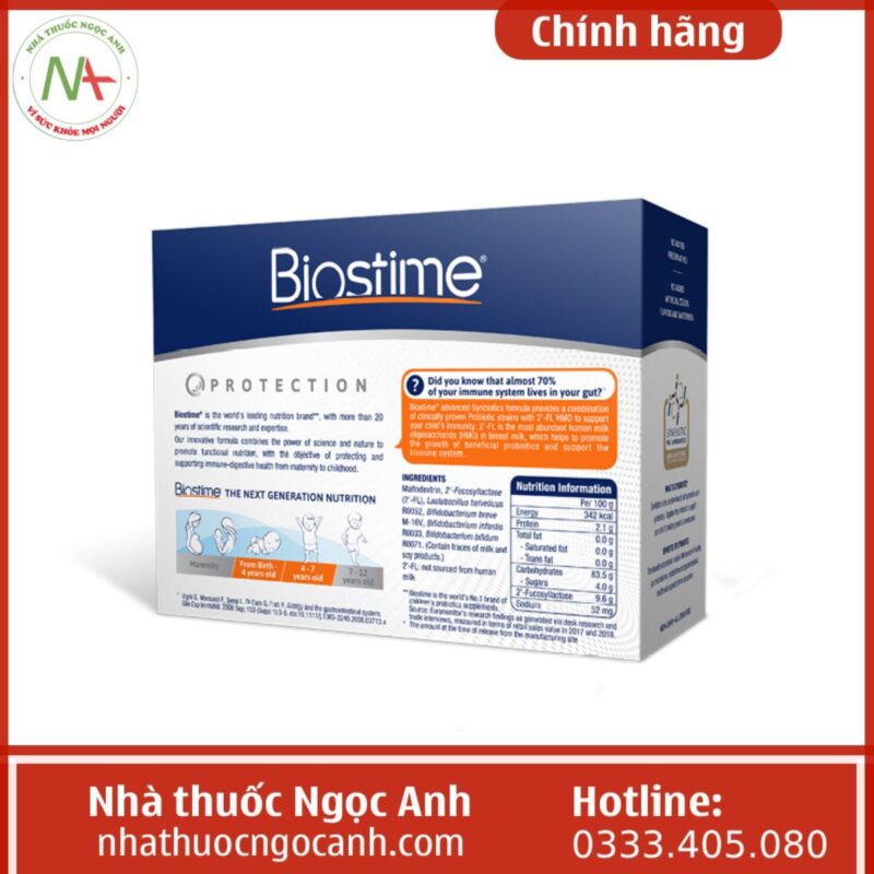 Biostime Biostime Children Probiotics With 2’-FL HMO có tốt không, giá bao nhiêu?