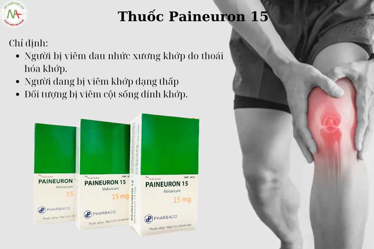 Công dụng - chỉ định thuốc Paineuron 15