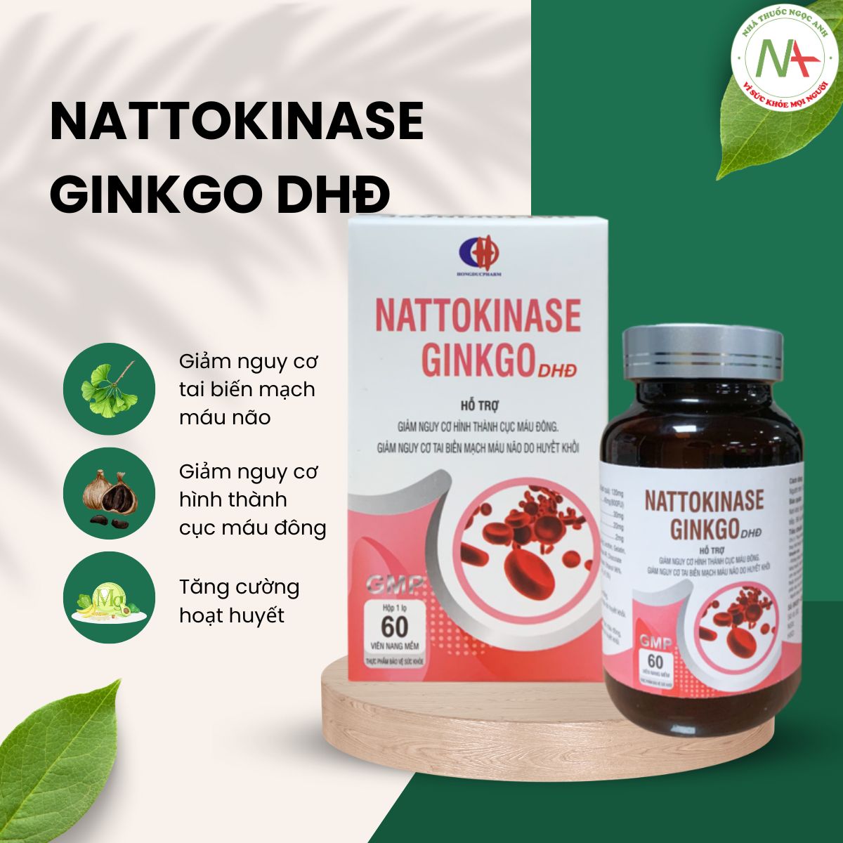 Nattokinase Ginkgo DHĐ 