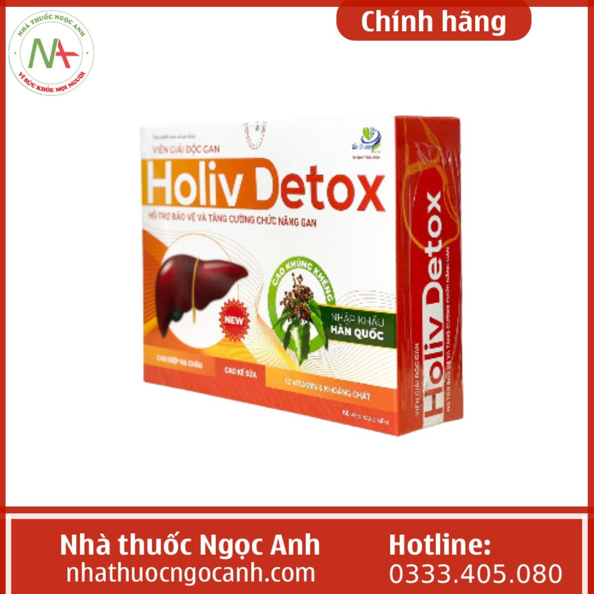 Viên giải độc gan Holiv Detox