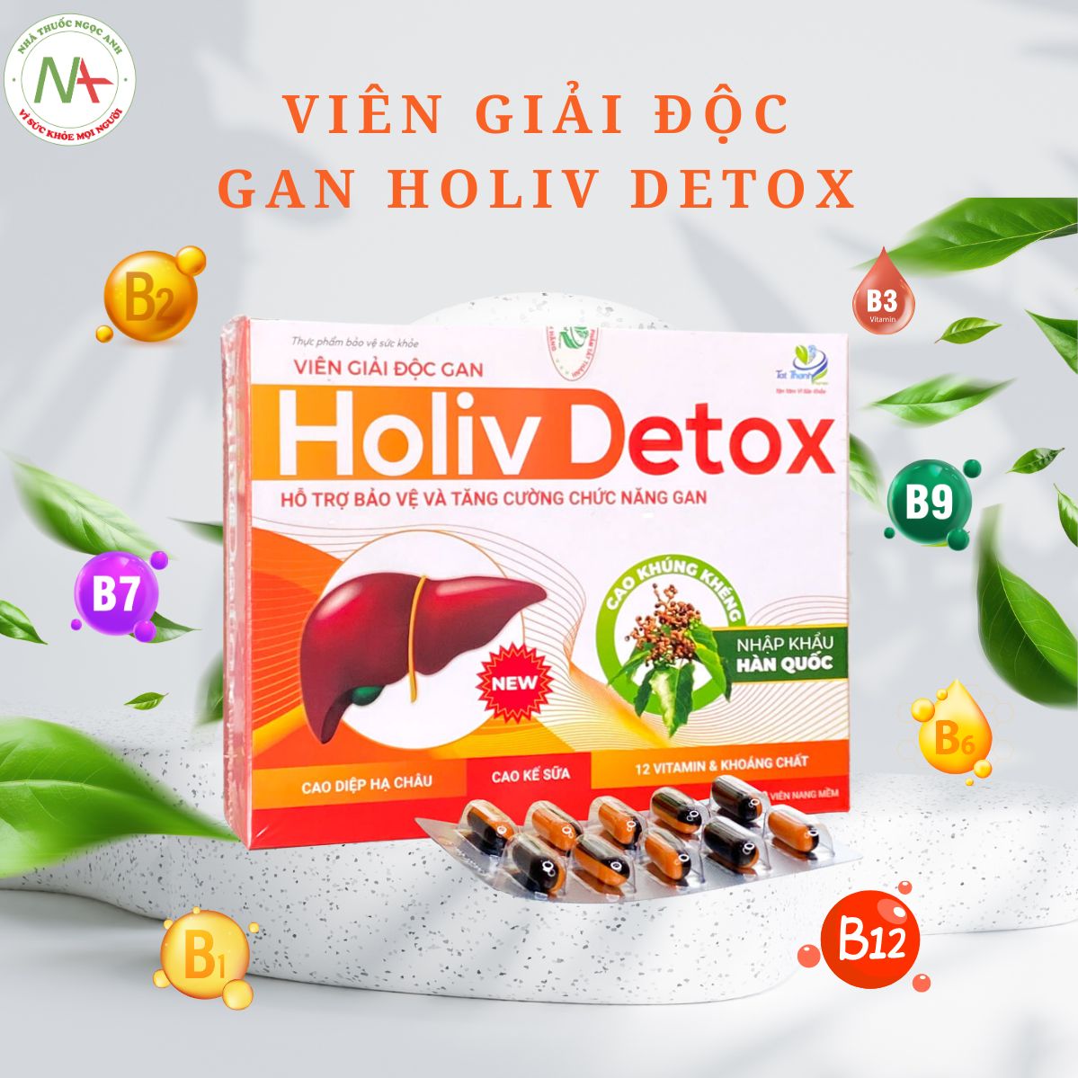 Viên giải độc gan Holiv Detox 