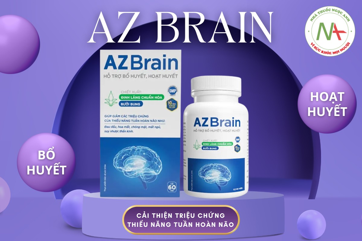 AZ Brain hỗ trợ bổ máu, hoạt huyết