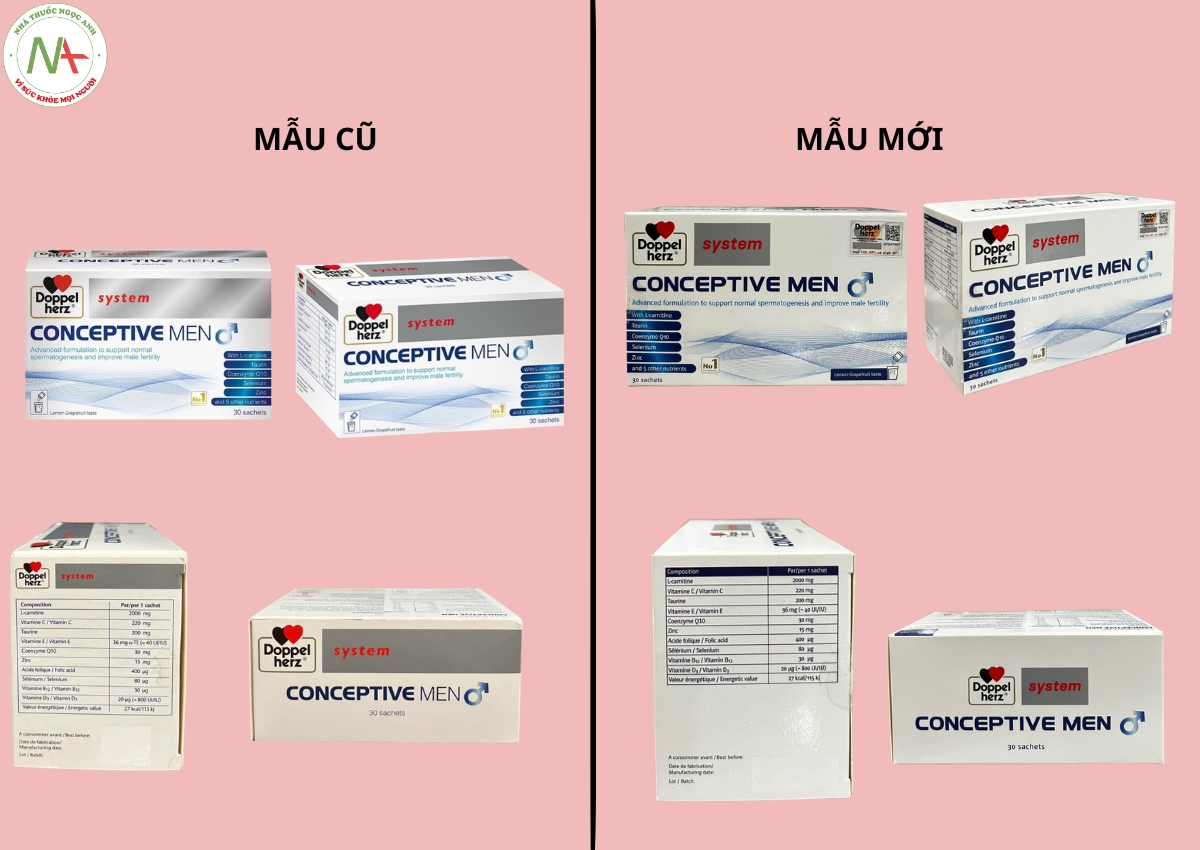 Conceptive Men 5 Conceptive men mẫu cũ và mới