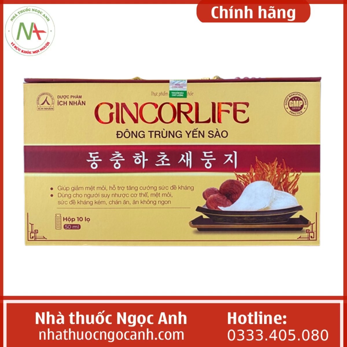 Gincorlife Đông trùng Yến sào