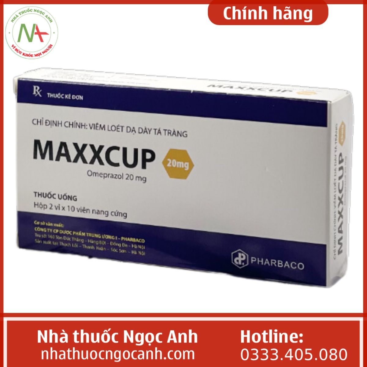 thuốc Maxxcup 20mg